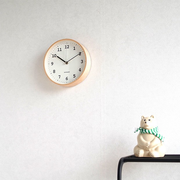 KATOMOKU plywood wall clock 13 ナチュラル