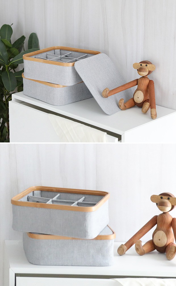 KIM Storage box with lid 9section Gudee　Gudee