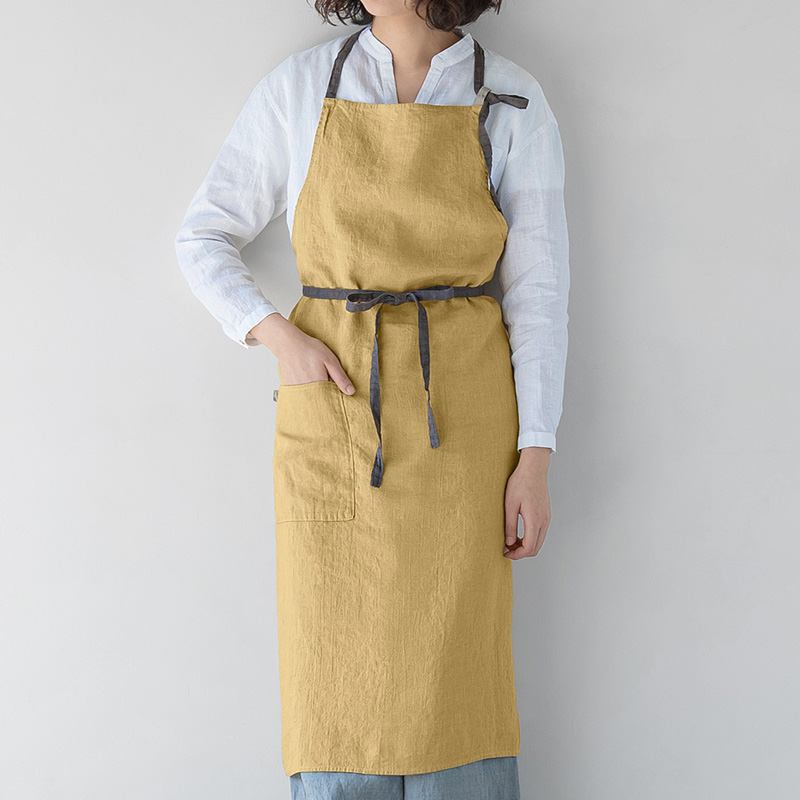 KIKONO ルシアンエプロン(1/9まで限定価格) エプロン カフェ 前掛け RT6903 HAKUI セブンユニフォーム 首掛け