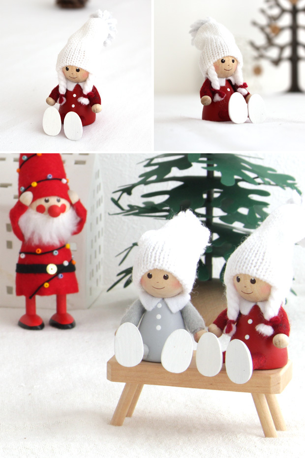 今季完売】ノルディカニッセ ぺたんこ座りの女の子 サイレントナイト