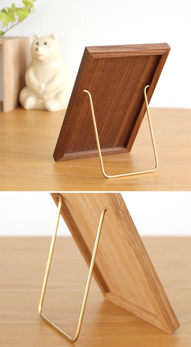 卓上ミラー 木製 折りたたみ スクエア 鏡 卓上 壁掛け テーブルミラー スタンドミラー 化粧鏡 Hatuka woodcraft 黄金比の卓上鏡 おしゃれ 日本製