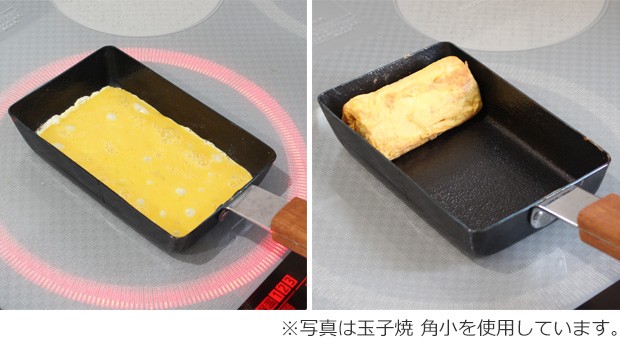 ambai 玉子焼 角大 鉄製 IH対応 大きい 玉子焼き器 卵焼き器 焦げ付きにくい ファイバーライン加工 アンバイ 小泉誠 日本製