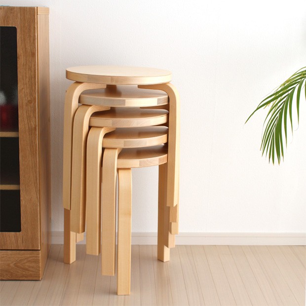 artek（アルテック） スツール 60 ナチュラル バーチ材 3本脚 選べる