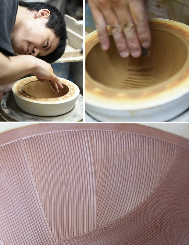 もとしげ すり鉢 大 18cm 中鉢 ボウル 日本製 石見焼 すりバチ ごますり 離乳食 大きい 滑り止め付き 元重製陶所