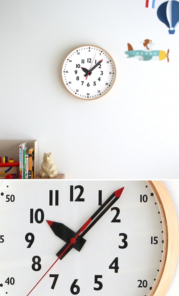 Lemnos（レムノス） 知育時計 掛け時計 ふんぷんくろっく L fun pun