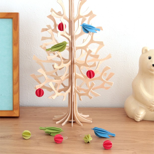 lovi（ロヴィ） オーナメント ミニバード 5cm 3個 クリスマスツリー