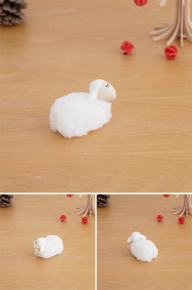 ノルディカニッセ 白羊 中 NORDIKA nisse クリスマス 雑貨 木製 人形