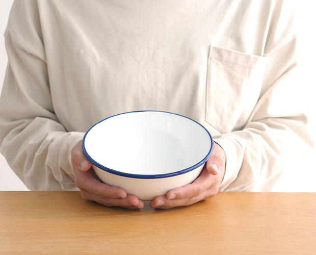 月兎印 【取扱終了】月兎印 琺瑯ボール 18cm 1.2L ホーロー 琺瑯