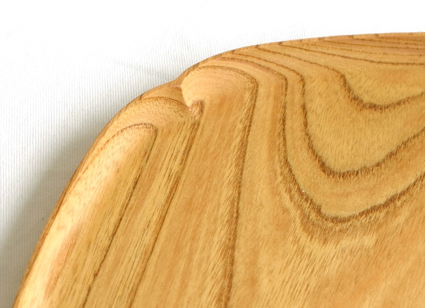 四十沢木材工芸 KITO 雪輪盆 大 ケヤキ 個別販売 日本製 お盆 トレー 木製 雪 AIZAWA Wood Works