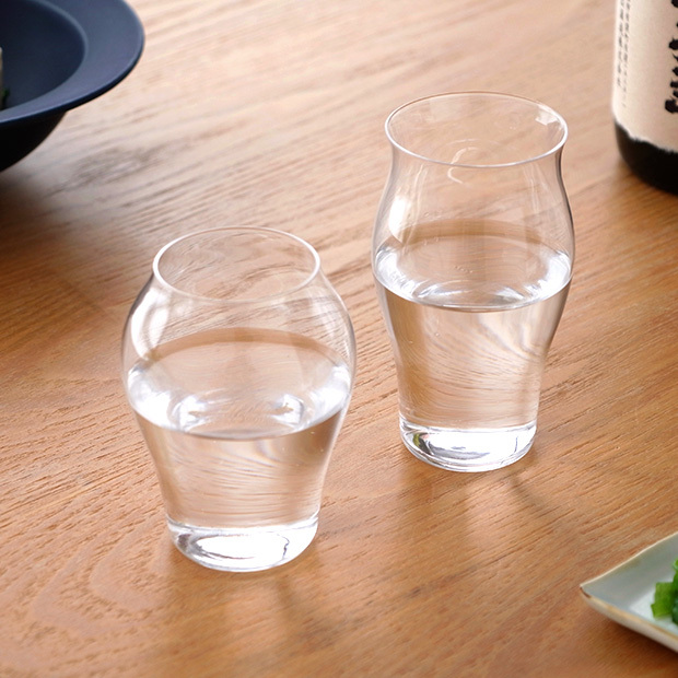 太田川ガラスの酒器セット 忠之助商店 / 廣田硝子 究極の日本酒グラス 2客セット(蕾・花)