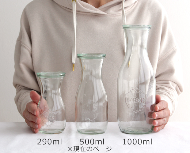 WECK ガラス瓶セット　500ml  600ml Amazon｜WECK キャニスター ガラスキャニスター 保存容器 保存瓶
