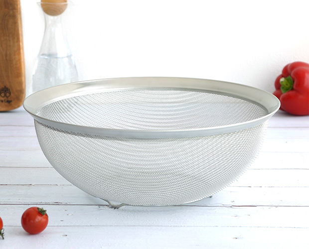 la base ラバーゼ ザル ステンレス丸ざる 大 27cm 日本製 和平