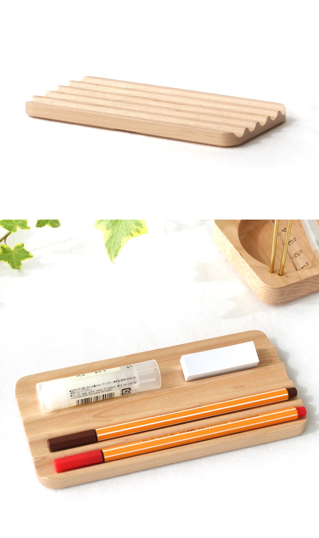 スタッキング カバートレー ロング 180×90mm 卓上収納 木製 Wooden Desk Organizer Storage tray Rectangle Jeantopia ジントピア