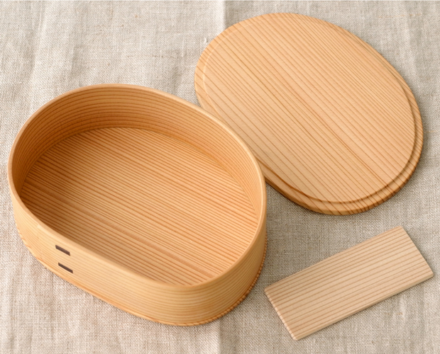 お弁当箱 曲げわっぱ いろどり弁当箱 大 600ml 板蓋 りょうび庵 日本製