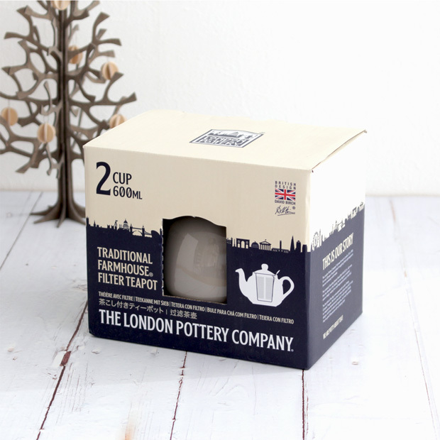 ロンドンポタリー ティーポット ファームハウス 2cup 600ml London Pottery ティーストレーナー付き