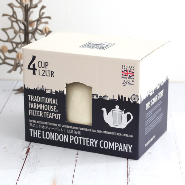 ロンドンポタリー ティーポット ファームハウス 4cup 1200ml London Pottery ティーストレーナー付き