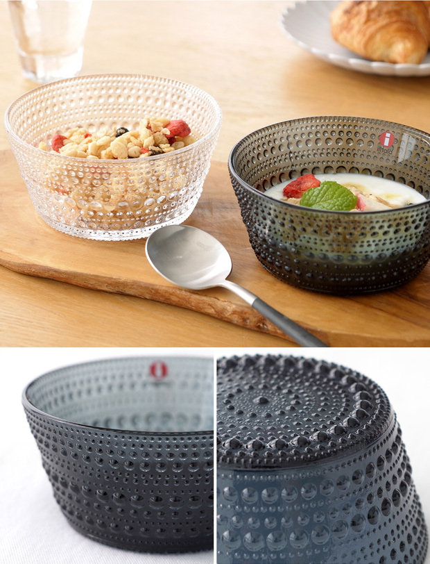 イッタラ カステヘルミ ボウル 230ml ダークグレー iittala Kastehelmi 北欧 ガラスボウル ガラス 小鉢 おしゃれ スタッキング