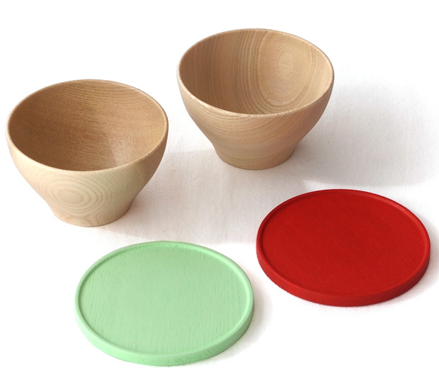 畑漆器店 KOMA pair set col. ペアセット 山中漆器 木製 日本製 湯呑椀 小皿 カップ ソーサ―  2個セット