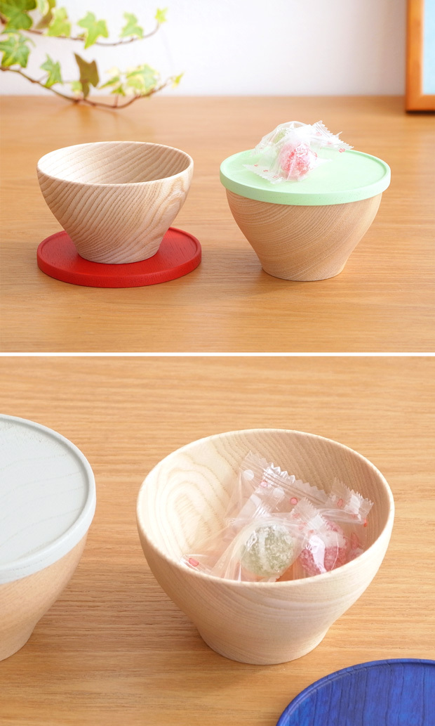 畑漆器店 KOMA pair set col. ペアセット 山中漆器 木製 日本製 湯呑椀 小皿 カップ ソーサ―  2個セット