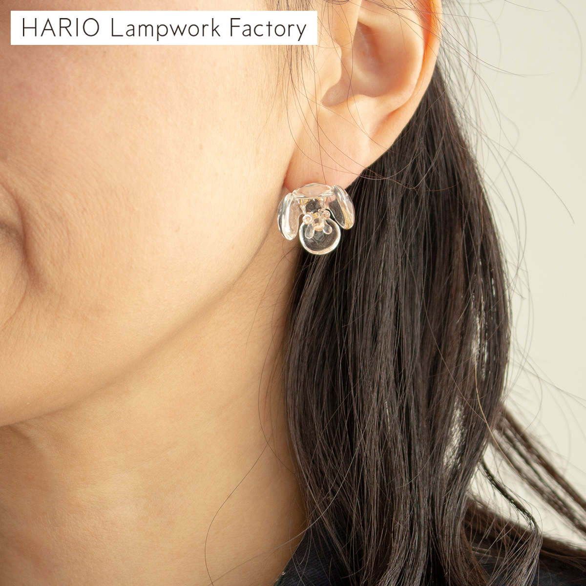新品同様美品 ハリオ ネジリLampwork Factory ピアス ピアス ネジリ