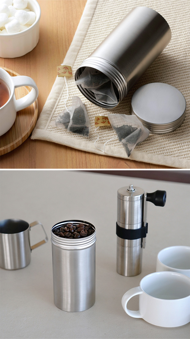 家事問屋 保存缶 14 450ml 保存容器 キャニスター ステンレス コーヒー豆 乾物 缶 スパイス 調味料 便利 キッチンツール 日本製 made in Japan 39063