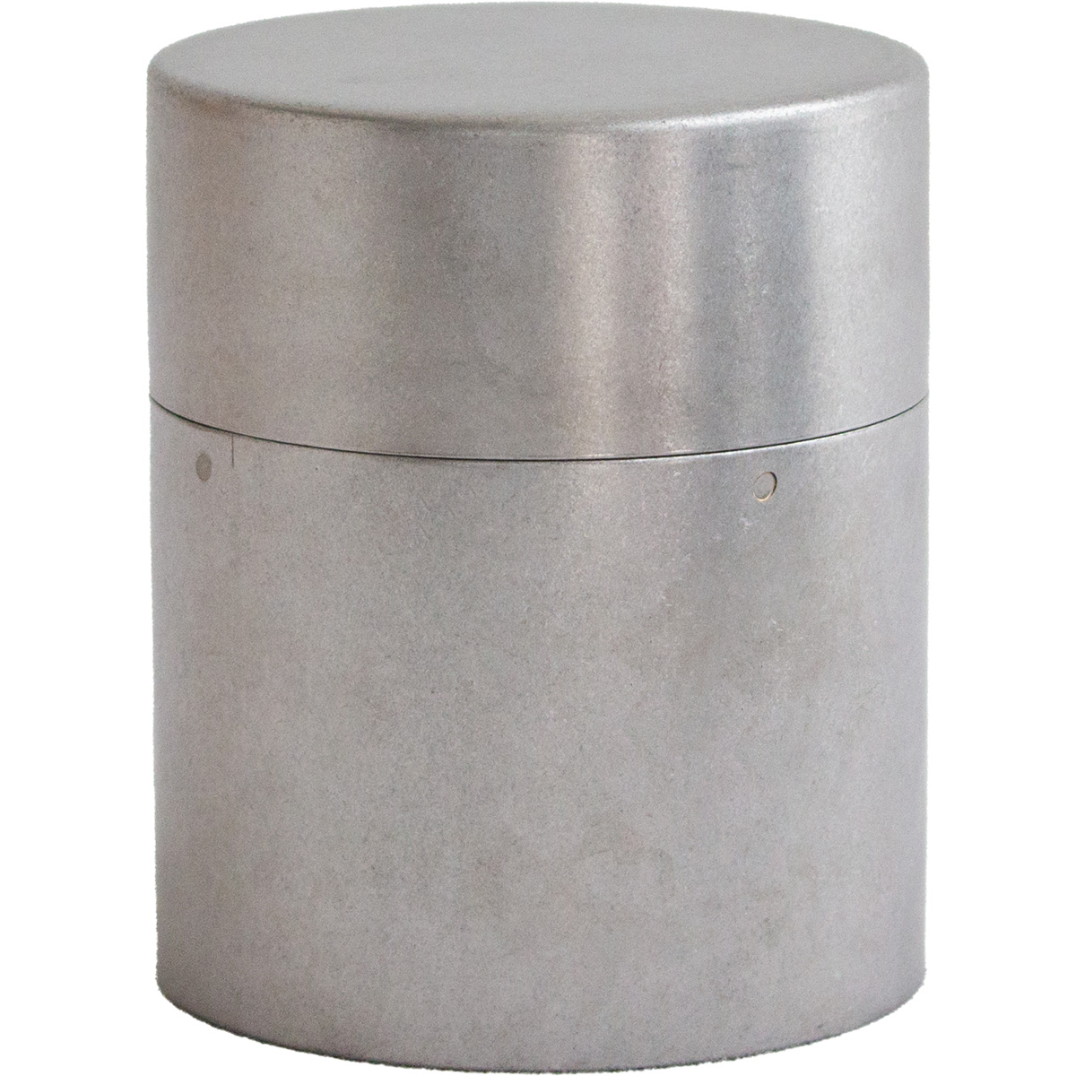 茶筒 中蓋なし 茶筒 缶太郎 シルバー（茶葉100g用）1個 （中フタなし