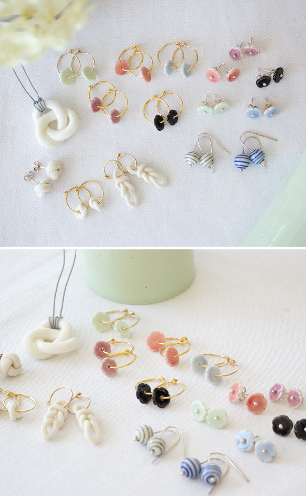 Anne Black アンヌ・ブラック ピアス レディース knots フープ