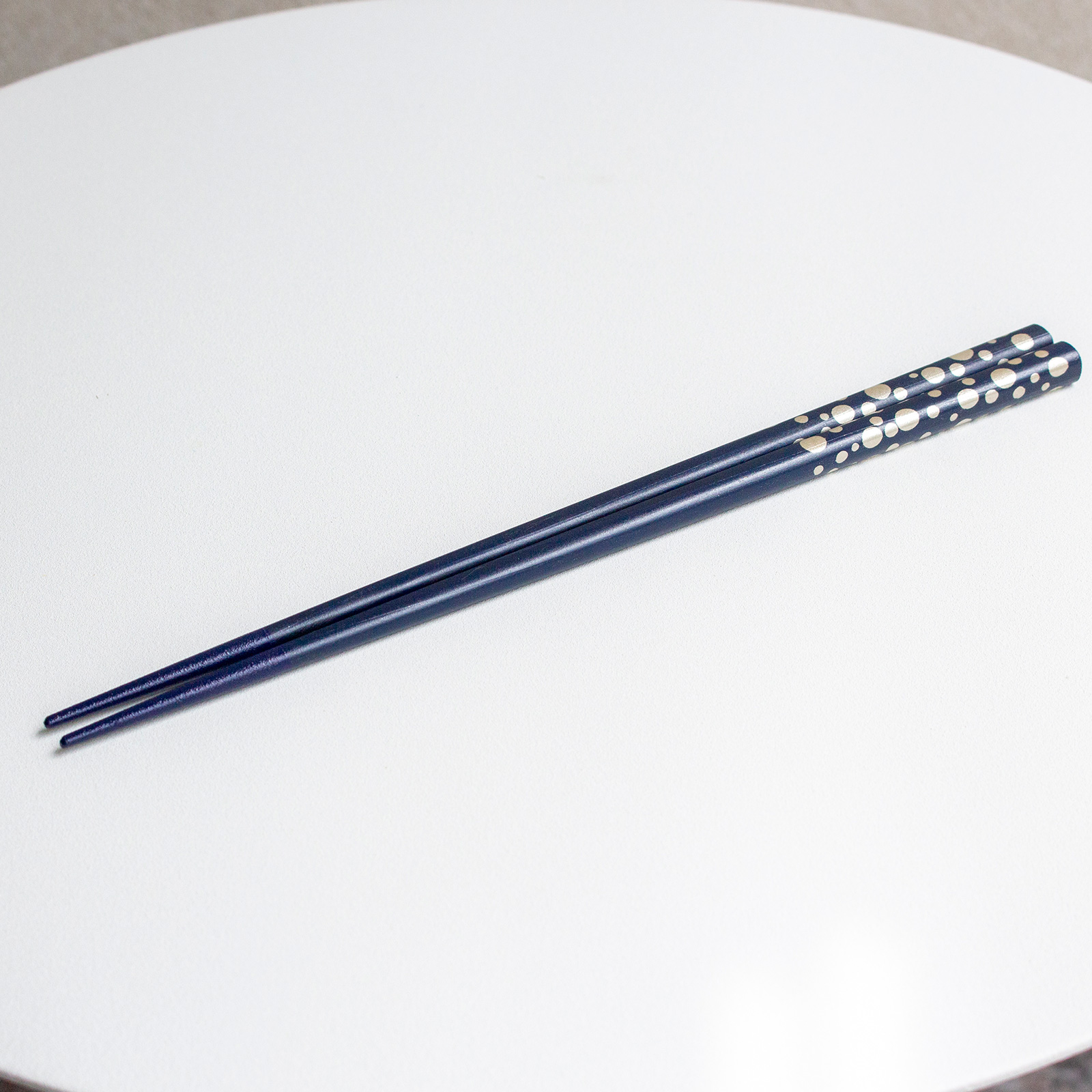 箸 おしゃれ 漆のお箸十八膳 水玉 23cm 1膳 天然木 能登ヒバ 日本製