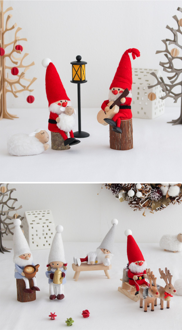 ノルディカニッセ 丸太台 ハイタイプ お座り人形用 台座 NORDIKA nisse