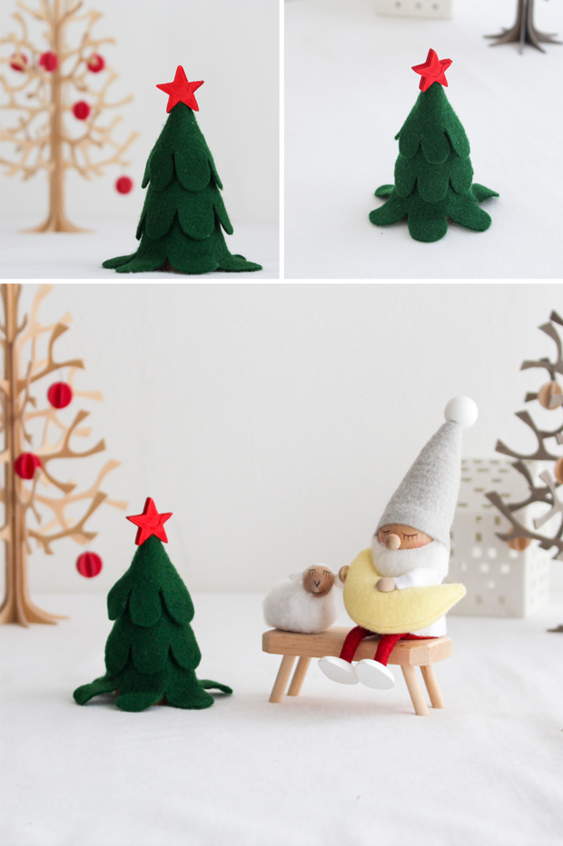 ノルディカニッセ フェルトツリー 小 クリスマスツリー NORDIKA