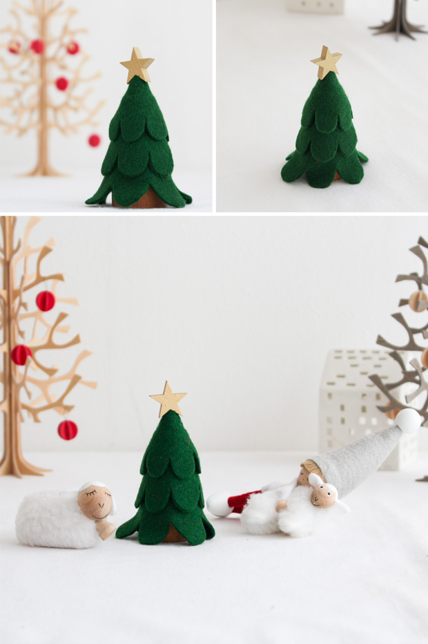 ノルディカニッセ フェルトツリー 金 クリスマスツリー NORDIKA