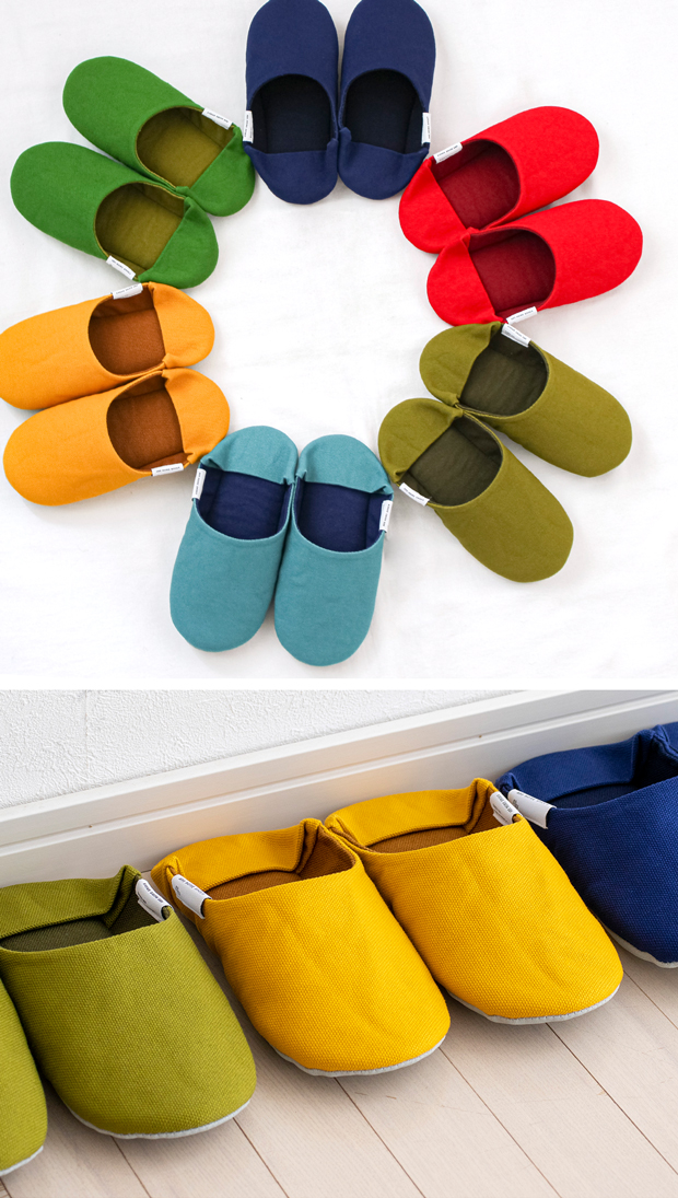 アベホームシューズ ABE HOME SHOES 帆布バブーシュ KIDS KIDSサイズ ルームシューズ スリッパ 無地 日本製