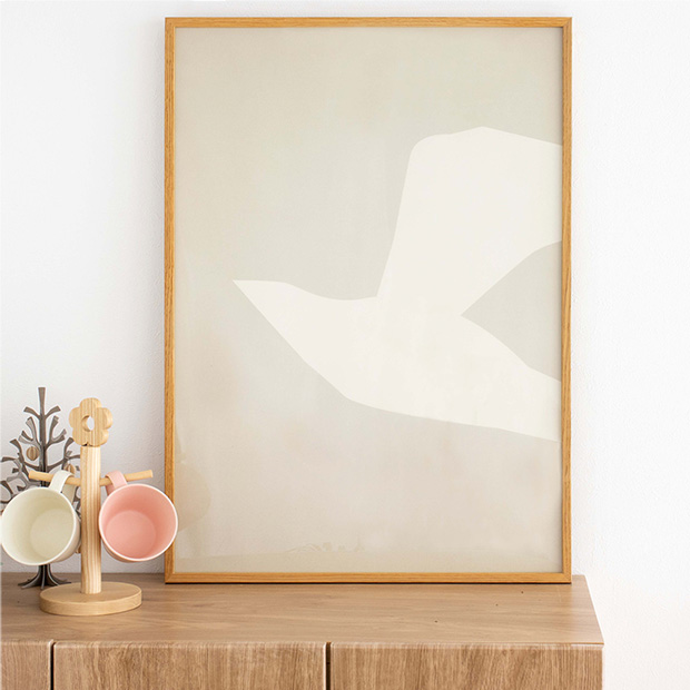 ポスター 50×70 CARO CARO PRINTS Abstract Bird Art Print
