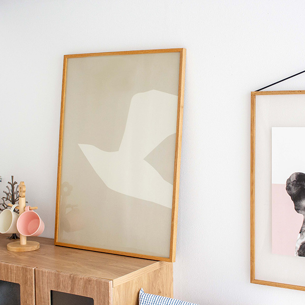 ポスター 50×70 CARO CARO PRINTS Abstract Bird Art Print
