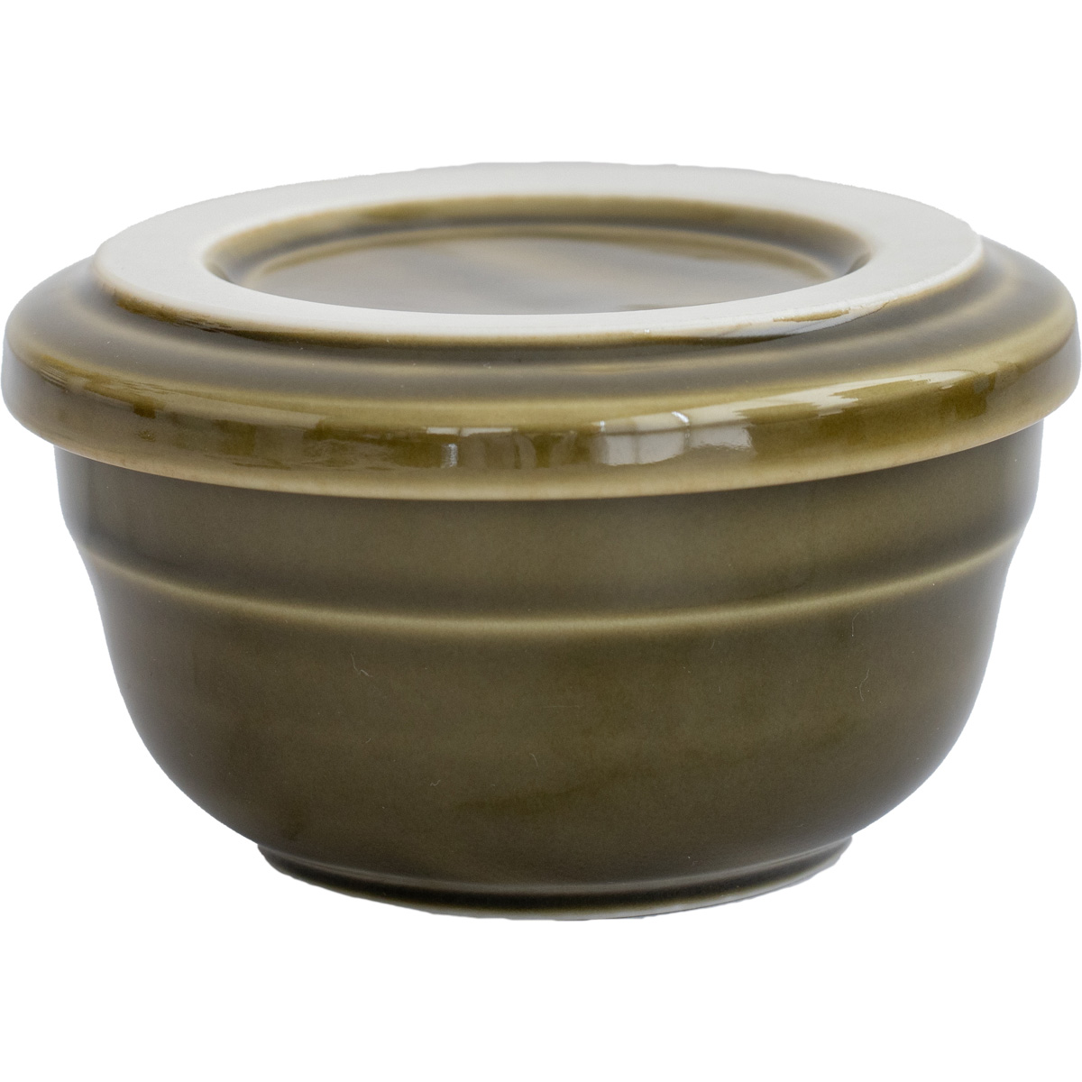 緑と茶色のデザイン陶器