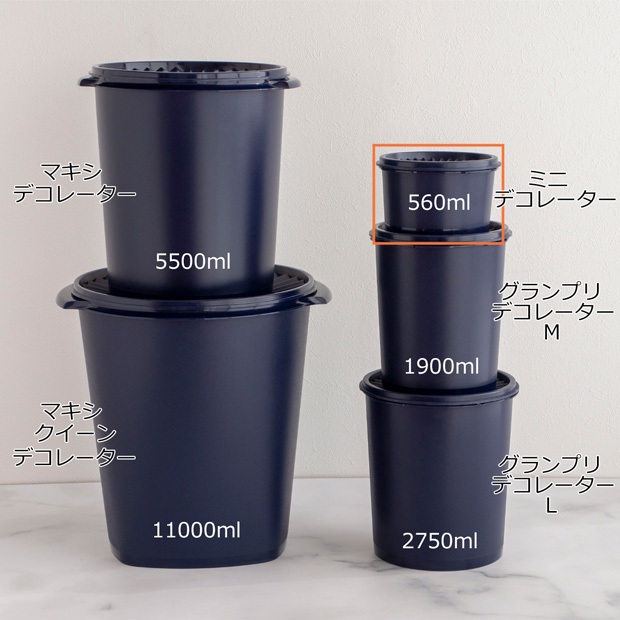 タッパーウェア Tupperware ミニデコレーター2個セット 560ml 密封