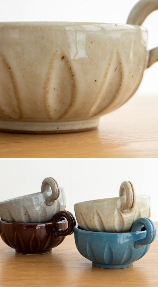 窯元 とら喜き スープカップ 陶器 手作り ハンドメイド 器 作家物