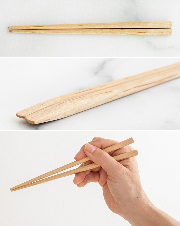 めいぼく箸 たちばな 小 桜 楓 楢 薗部産業 天然木 国産