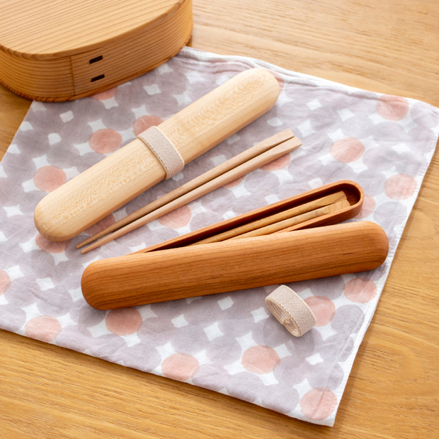 My箸セット 小 お箸 箸箱 桜 チェリー 楓 メープル 天然木 薗部産業