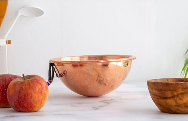 クーポン対象 12/16 10:59まで] BAUMALU 銅のボウル 20cm 取っ手付き