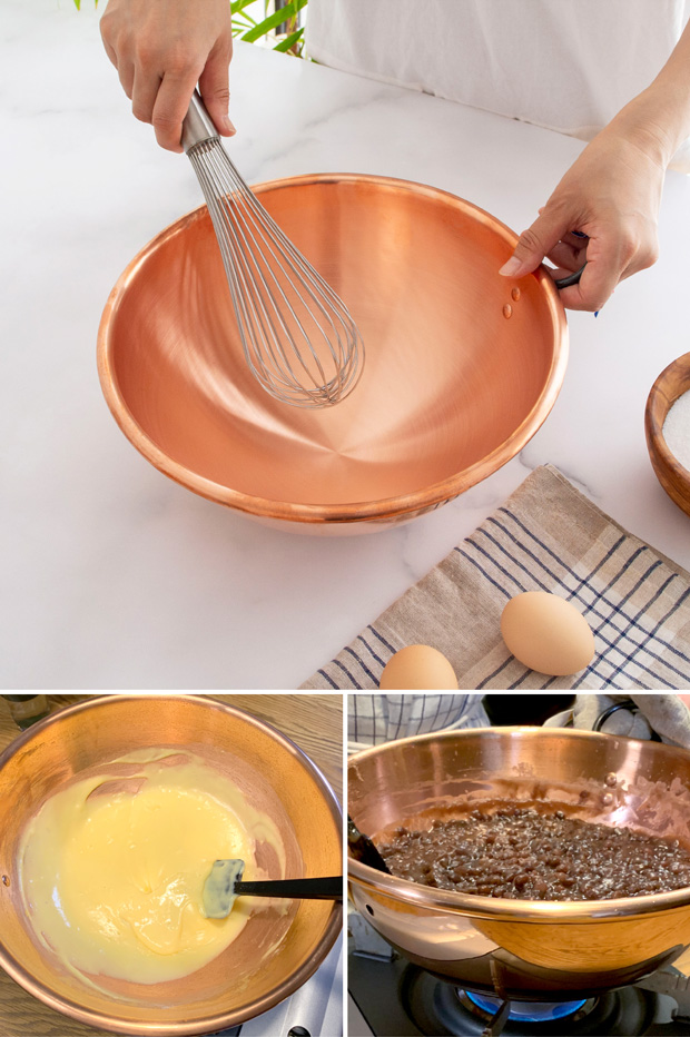 BAUMALU 銅のボウル 26cm 取っ手付き