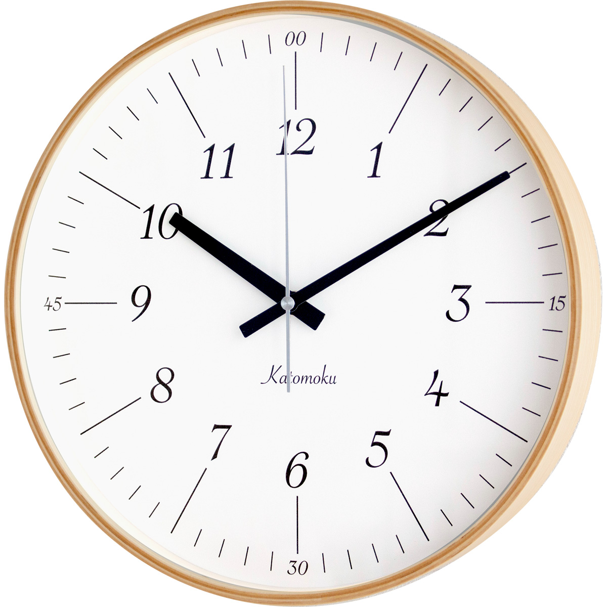 加藤木工 カトモク 掛け時計 KATOMOKU plywood wall clock 18 掛時計
