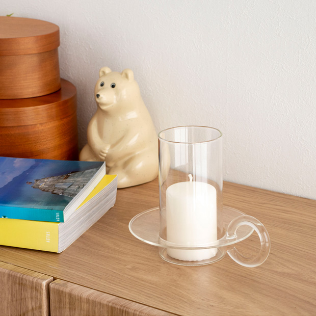 1/24-1/25 限定SALE] Ferm Living キャンドルホルダー ガラス 北欧