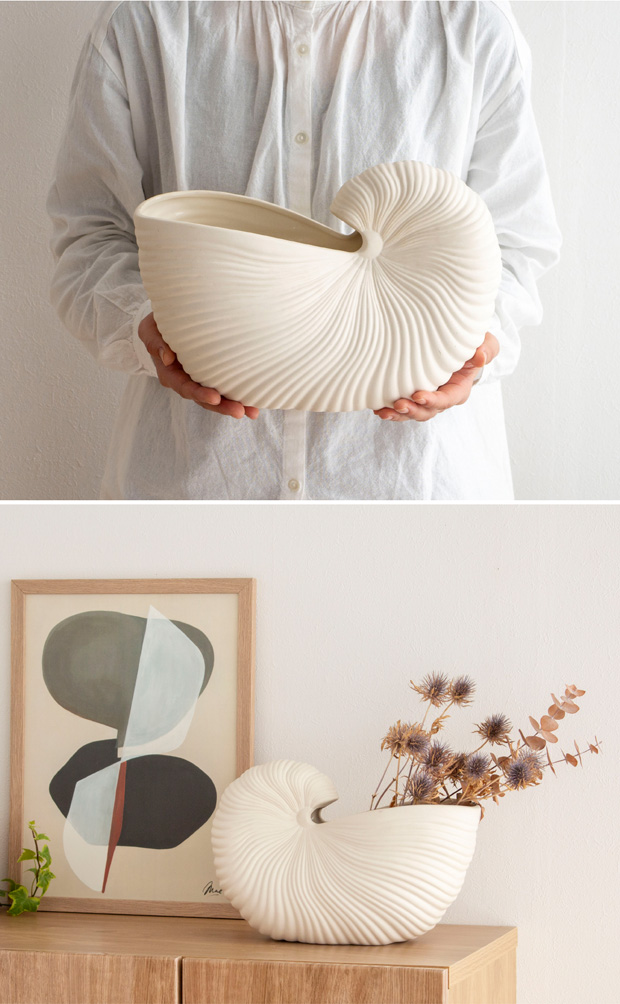 ferm LIVING Shell Pot ファームリビング シェルポット 花瓶 フラワー