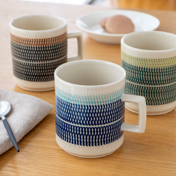 高級陶器マグカップ（使用済み） 美濃焼】八窯変 マグカップ 4個 セット【陶器ショップKAEDE】器 ギフト