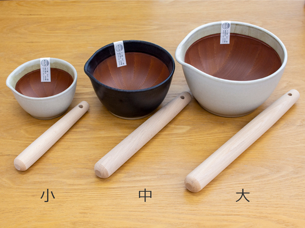 もとしげ すりこぎ 中 24cm 8号 木製 ブナ すりこ木 すりこぎ棒 ブナのすりこぎ 日本製 元重製陶所