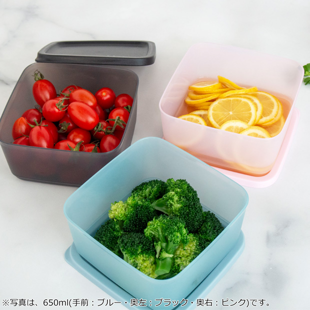 タッパーウェア Tupperware キュービックス スクエア 1L 保存容器 密封 タッパー 食洗機対応 四角 ストッカー 10年保証