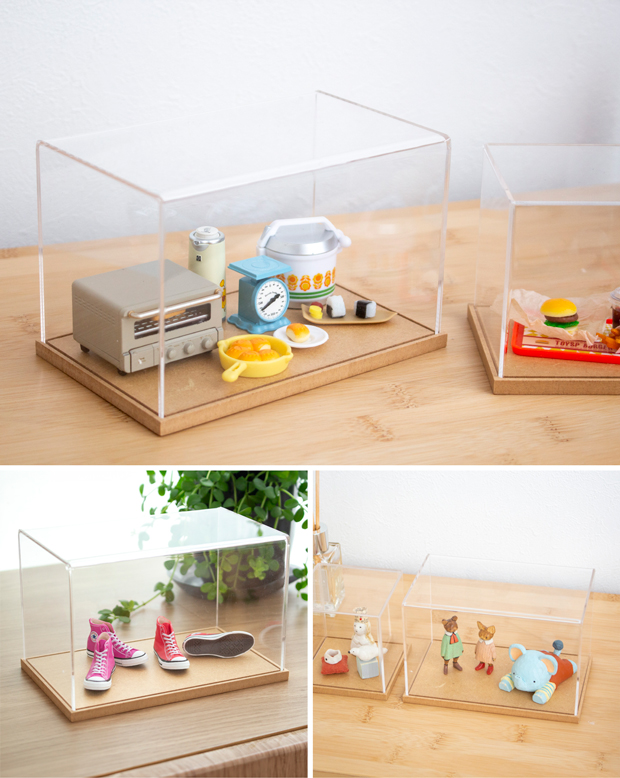 ペーパークラフト アクリルケース セット 日本の四季 夏の花火大会 ミニチュア 紙製 紙風景 紙の風景 Jeantopia ジントピア