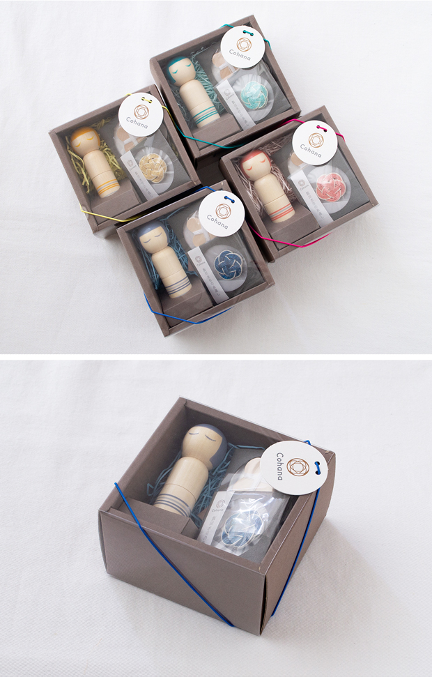 Cohana こけしのお針セット 3点セット ギフト 日本製 Made in Japan コハナ KAWAGUCHI 裁縫道具