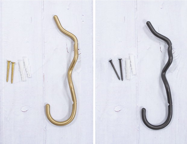 Ferm Living ファームリビング Curvature Hook カーバチュア フック ブラス ブラックブラス